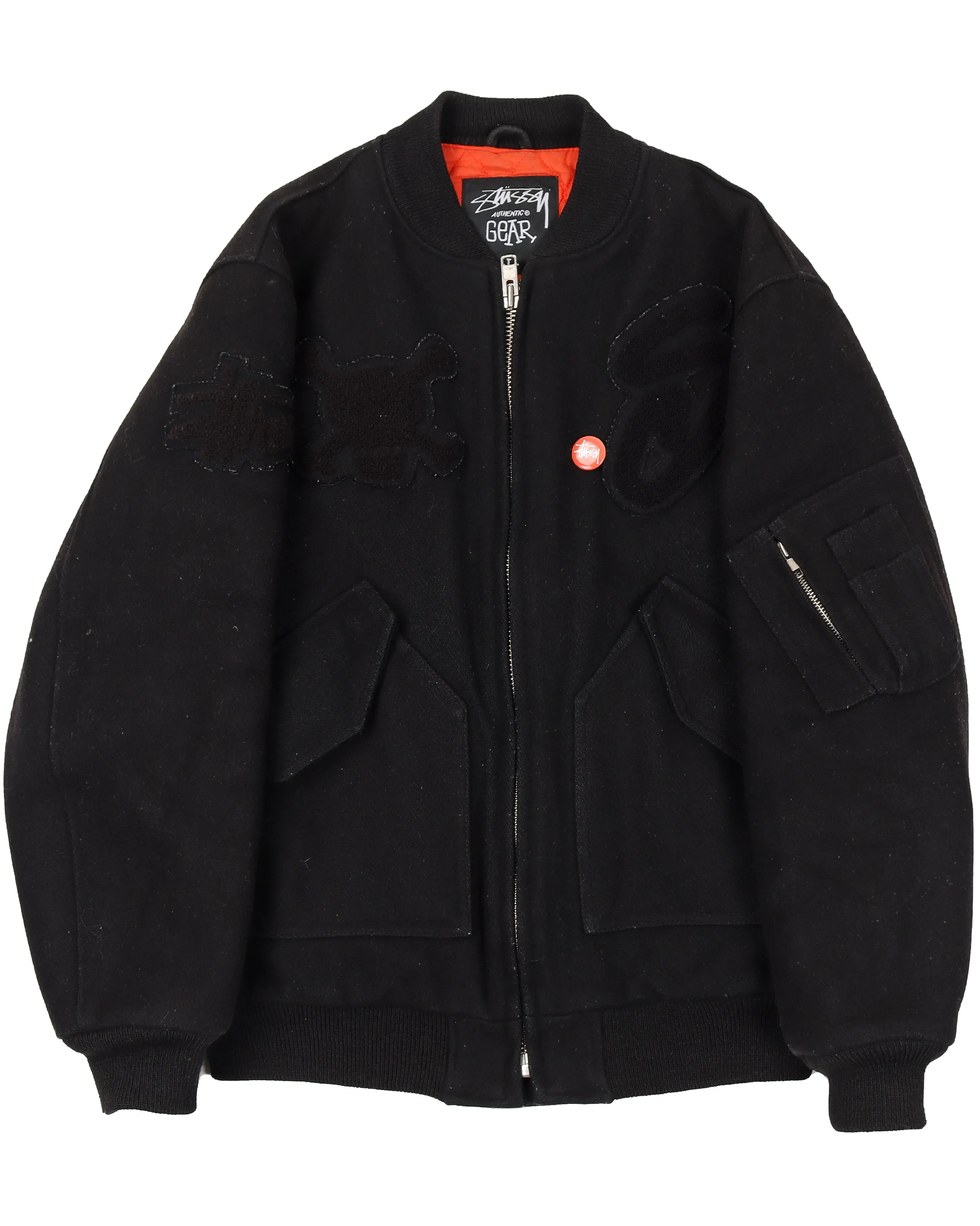 1990S HEAVYWEIGHT WOOL BOMBER JACKET