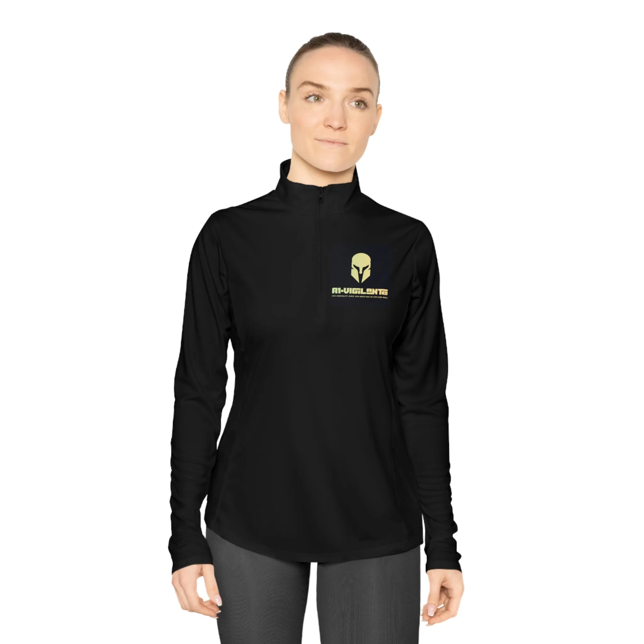 A1-Vigilante Sparta Ladies Quarter-Zip Pullover