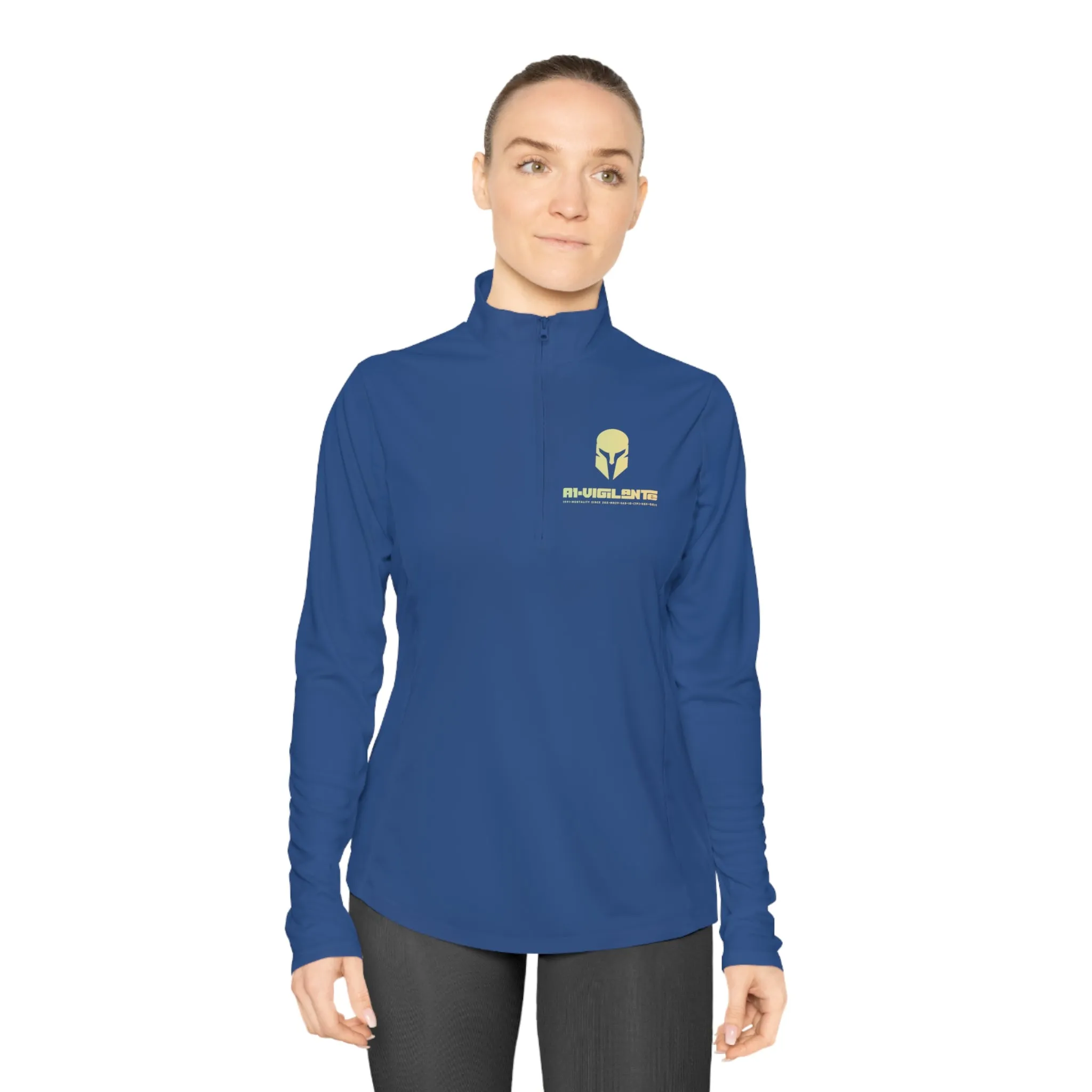 A1-Vigilante Sparta Ladies Quarter-Zip Pullover