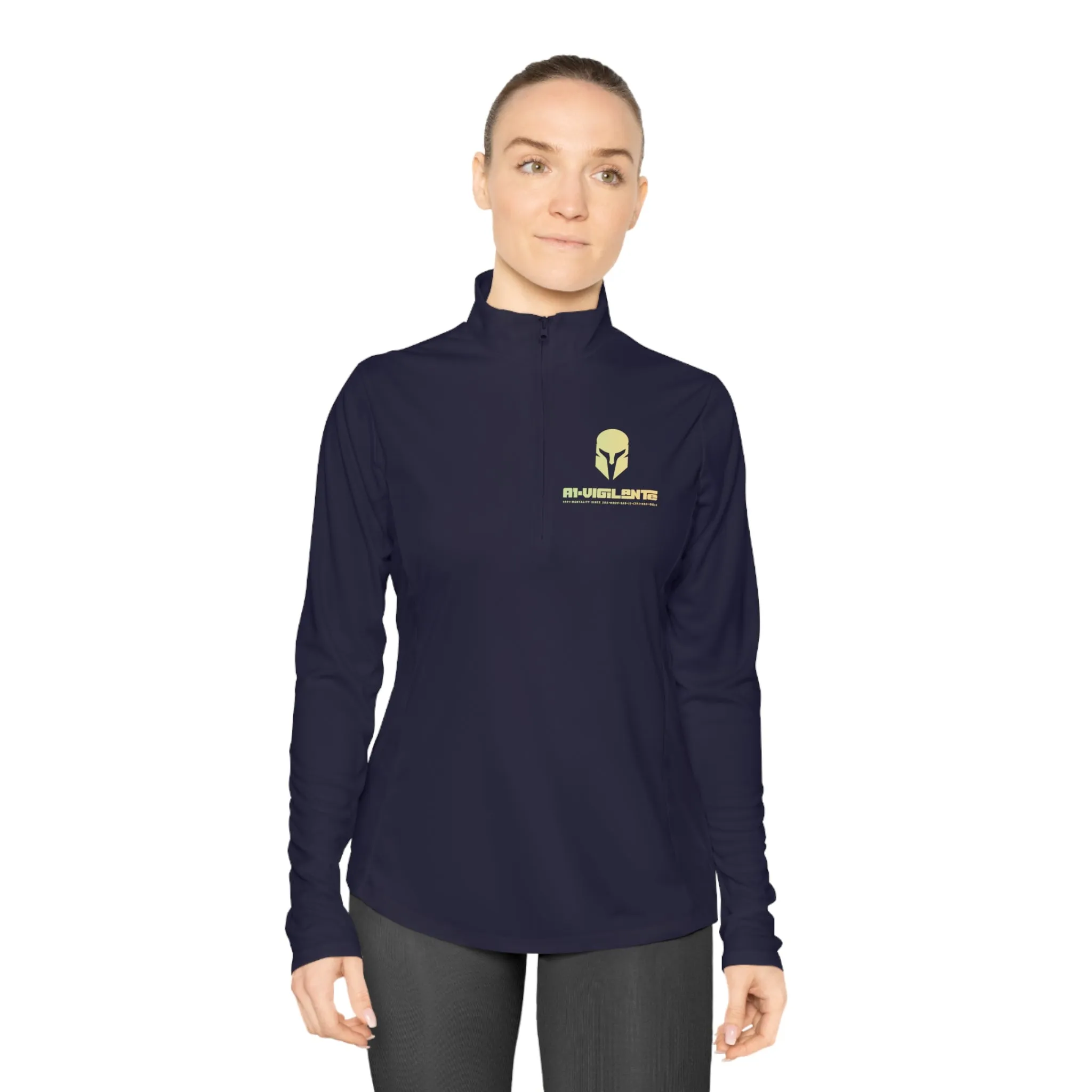 A1-Vigilante Sparta Ladies Quarter-Zip Pullover