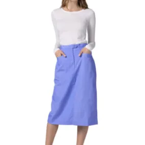 Adar Universal Mid-Calf Length Angle Pocket Scrub Skirt