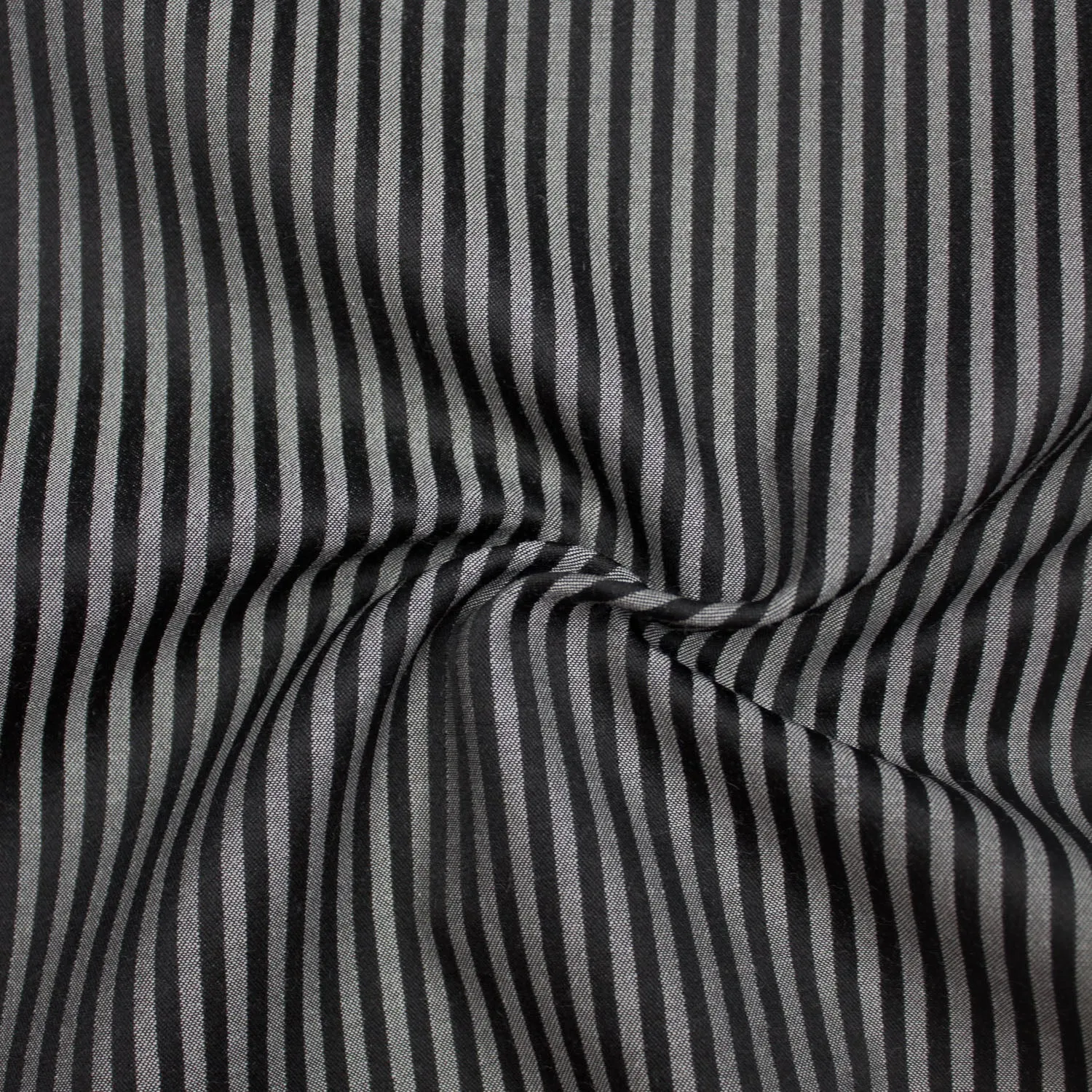 Akay Black & Grey Stripes Wool Blend