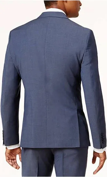 BAR III Men's Slim Fit Wrinkle Resistant Suit Separate Blazer Jacket  Color Blue Size 36R