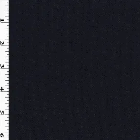 Basic Navy Blue Semi-Opaque Wool Blend Dobby Suiting Fabric