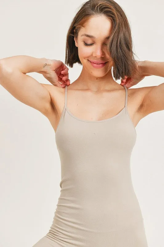 Beige Sports Jumpsuit