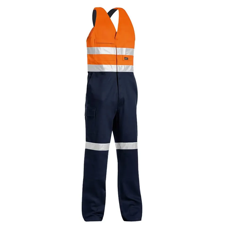 Bisley BAB0359T Hi-Vis Taped Action Back Overall Orange/Navy