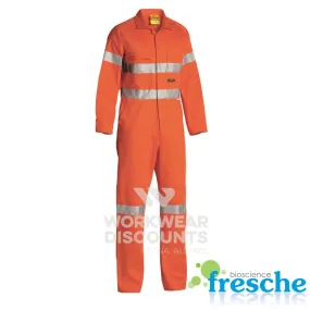 Bisley BC607T8 Hi-Vis Taped Cotton Drill Coverall