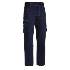 Bisley BPC6431 Lightweight Vented Cotton Drill Cargo Pants Navy