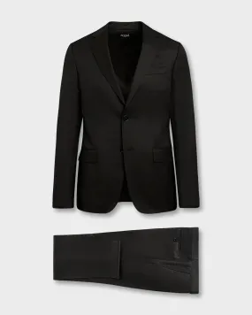 Black Wool Mohair Slim Cut Suit