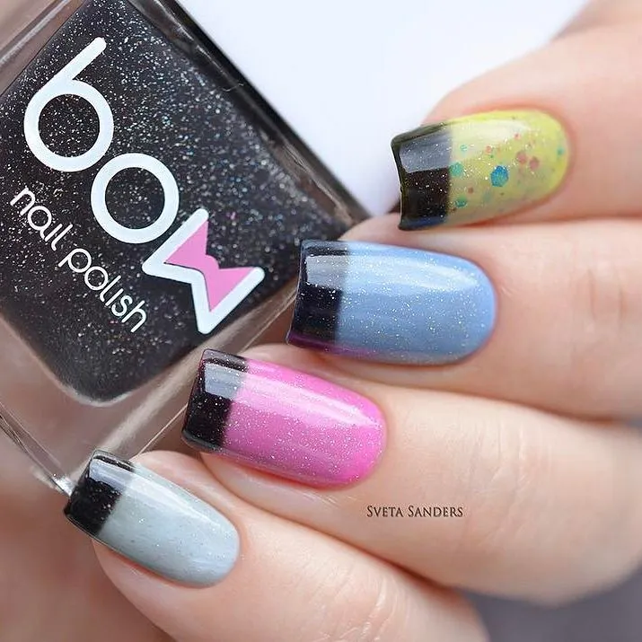 Bow Nail Polish -Thermo Top Coat Black