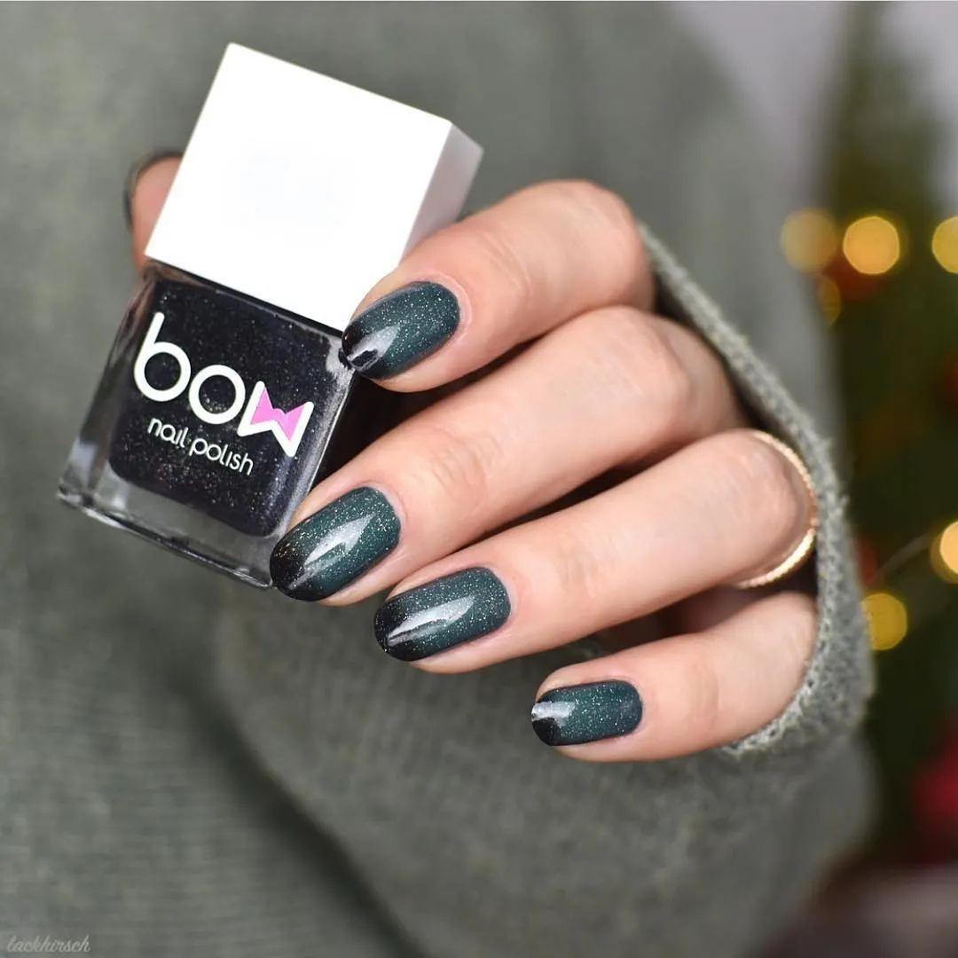 Bow Nail Polish -Thermo Top Coat Black