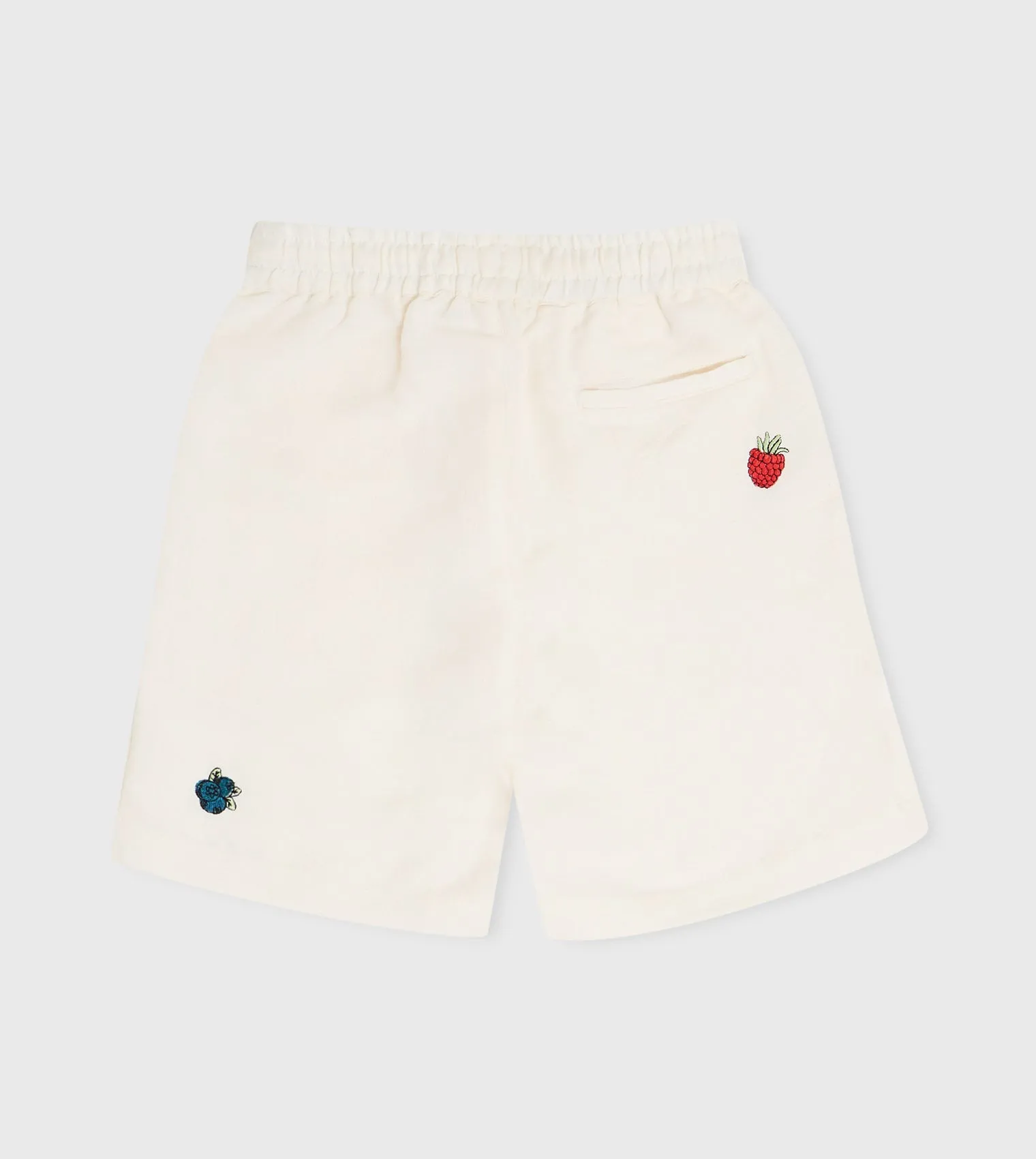 Boy's Linen Embroidered Shorts