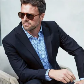 Brook Taverner Wells Wool Blend Navy Suit - Waistcoat Optional//