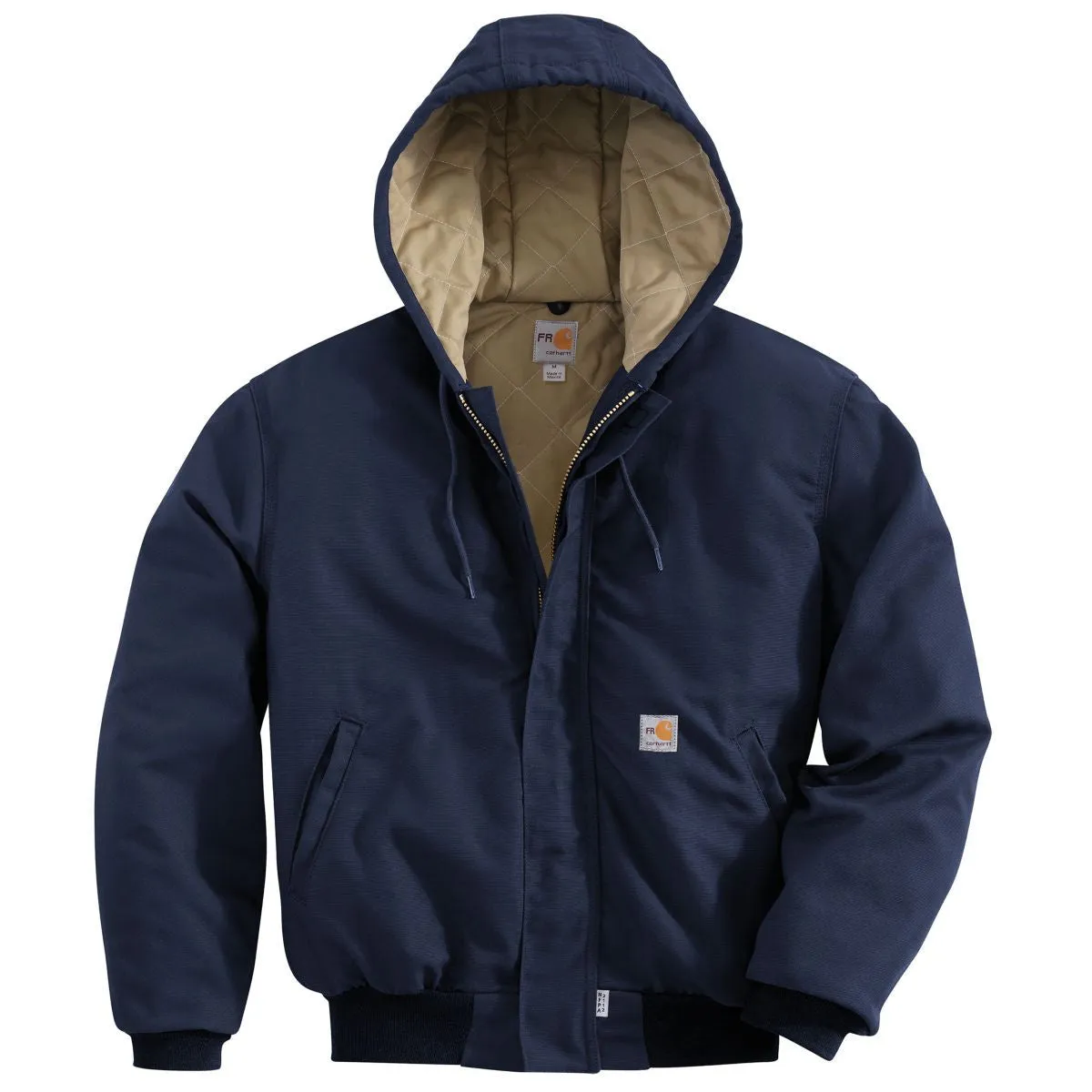 Carhartt Men's Dark Navy Flame-Resistant Canvas Active Jacket