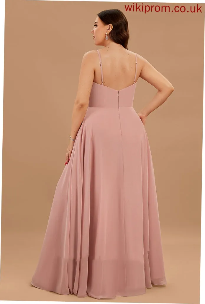 Chiffon Dresses Formal Dresses A-line V-Neck Pam