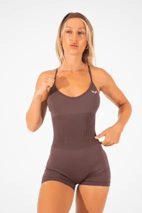 Club Athletica Flex Seamless Bodysuit Brown