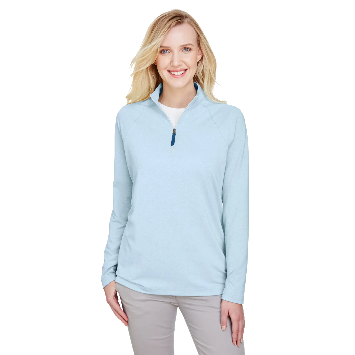 D2029W Ladies Clubhouse Micro-Stripe 1/4 Zip