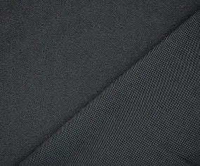 Deepest Gray-White Poly Wool Dobby Shirting Woven Fabric