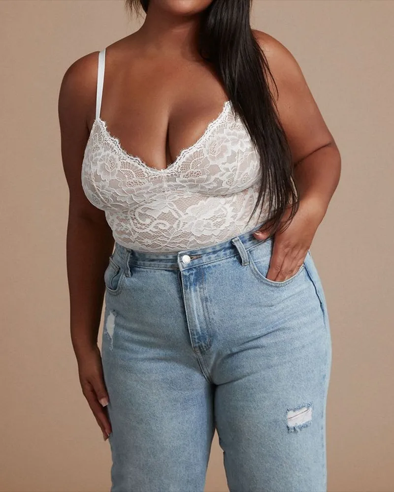 Fashion Shaping Sexy Lace Bodysuit