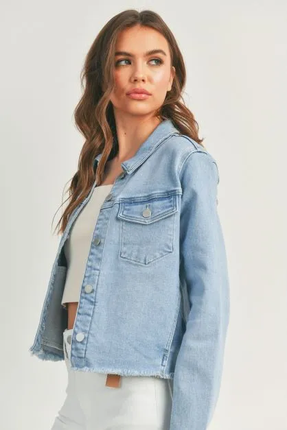 FITTED FRAY JACKET