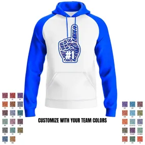 Football Team - Foam Finger - Performance Defender Hoodie - Royal
