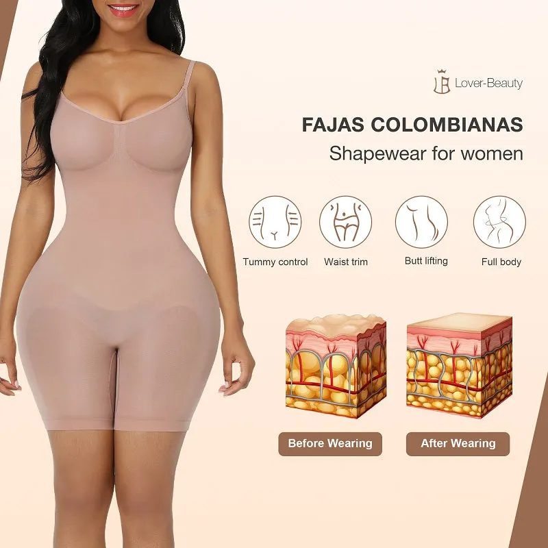 Full Body Boxer Shaping Bodysuits for sleeveless