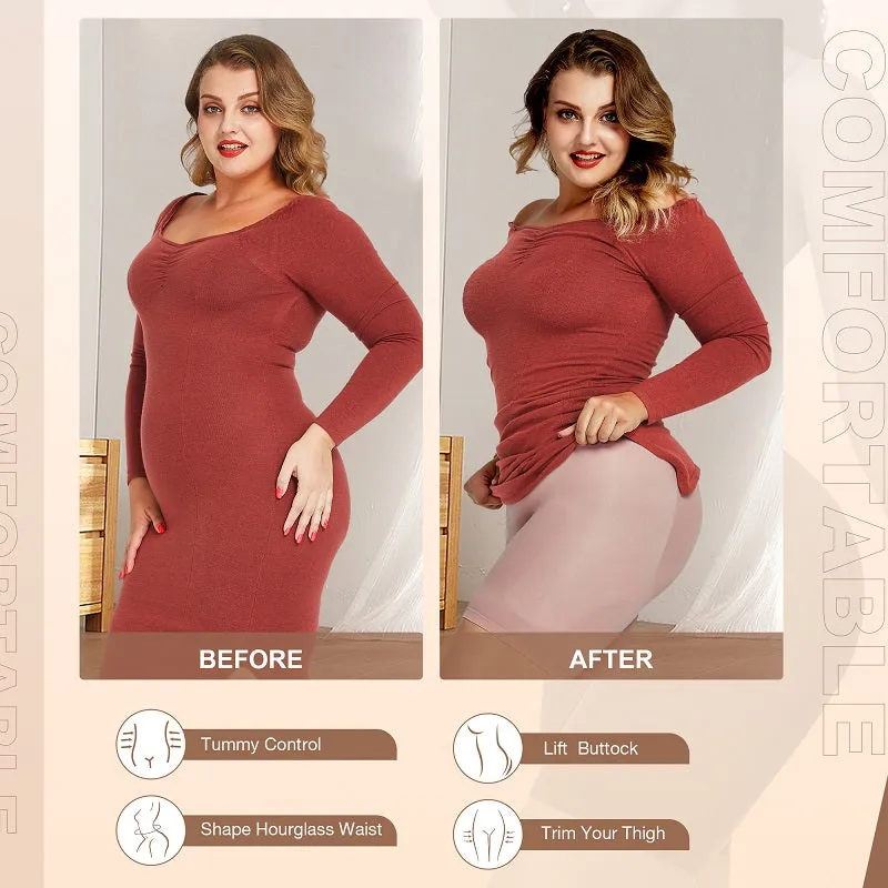 Full Body Boxer Shaping Bodysuits for sleeveless