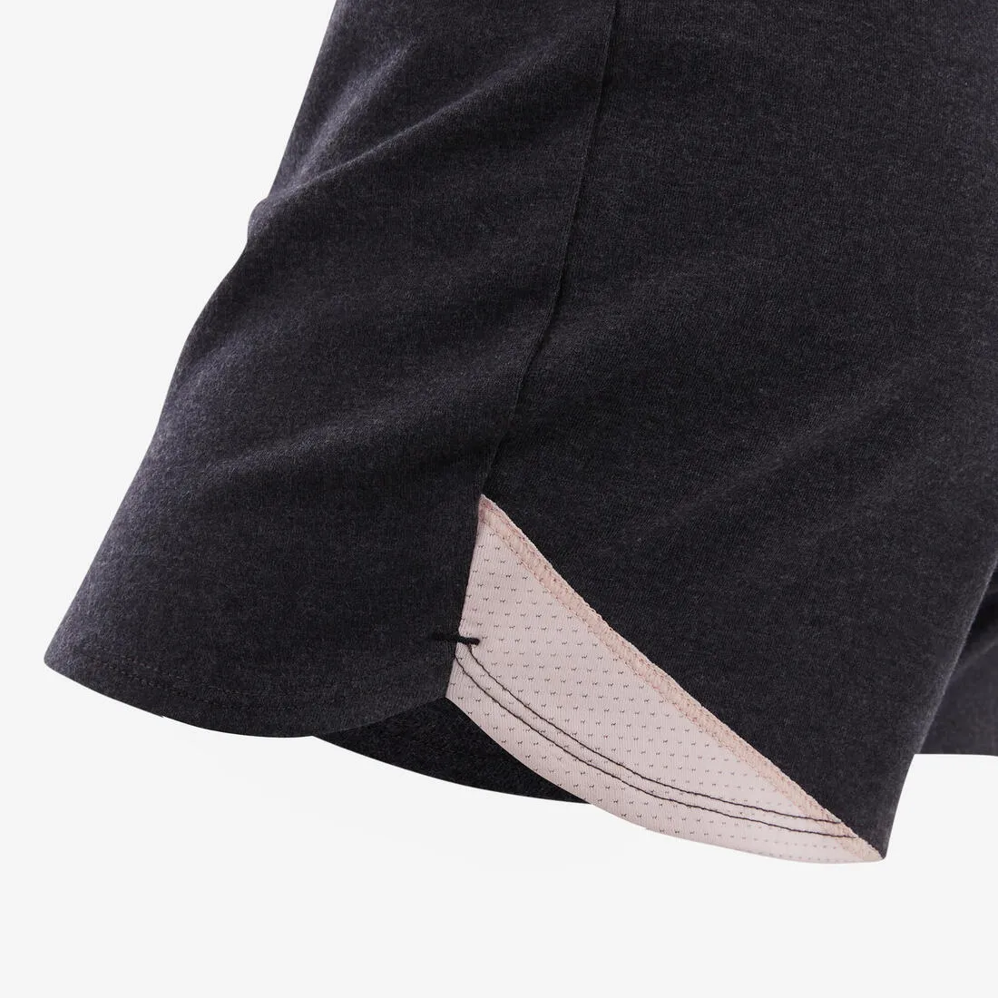 Girls' Breathable Shorts - Grey/Pink
