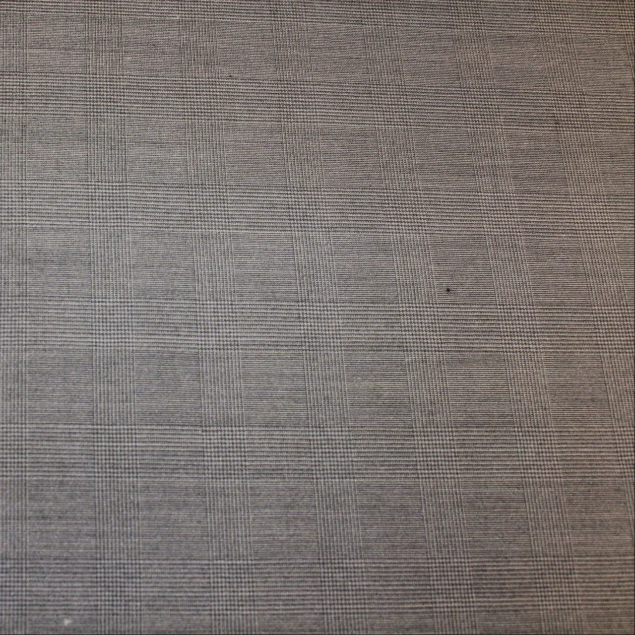 Glen Plaid Wool Suiting - Blue/Grey