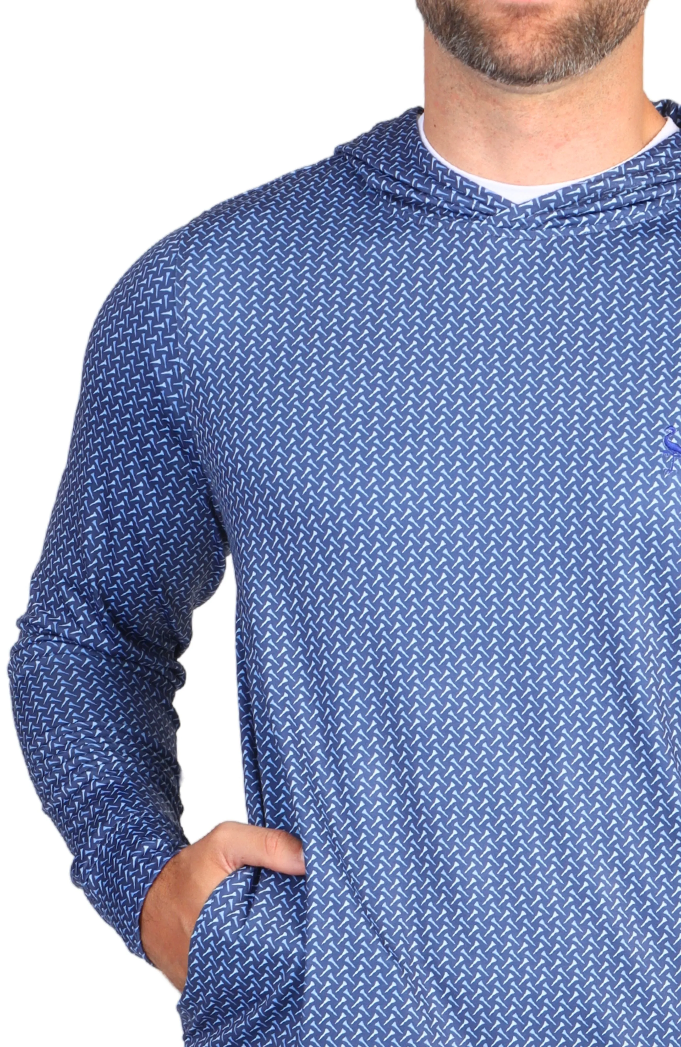Golf Tee Print Performance Hoodie