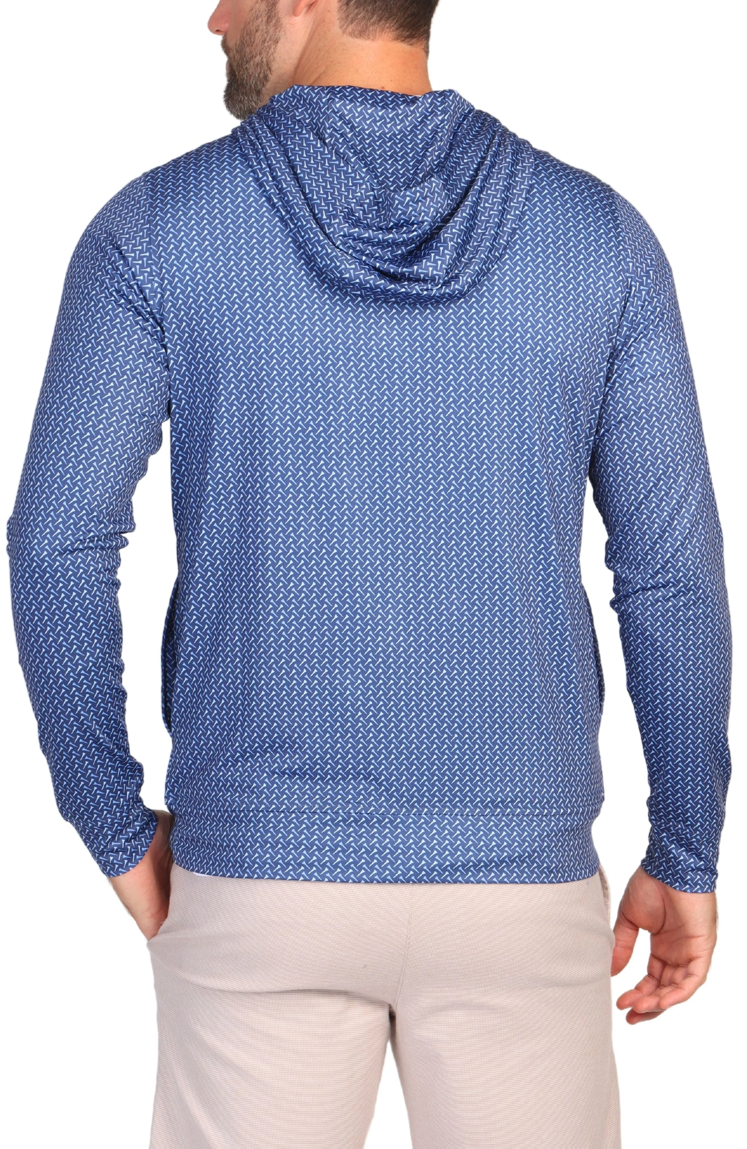 Golf Tee Print Performance Hoodie