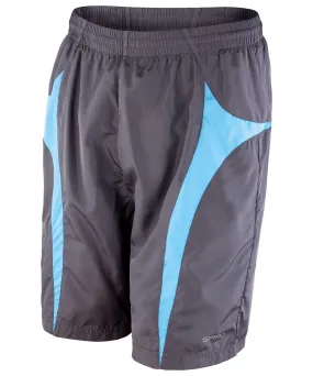 Grey/Aqua - Spiro micro-lite team shorts