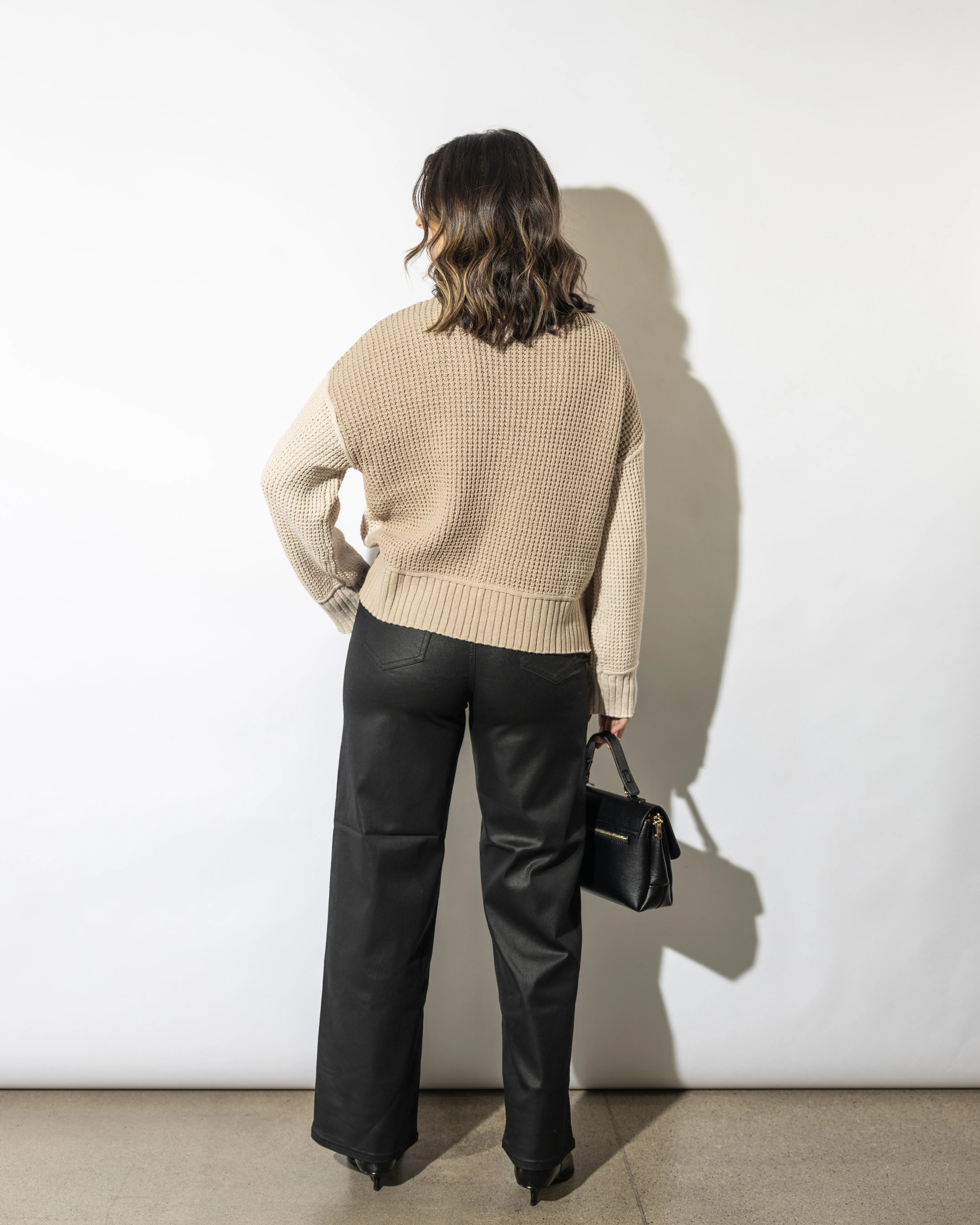 Hana Two Toned Sweater