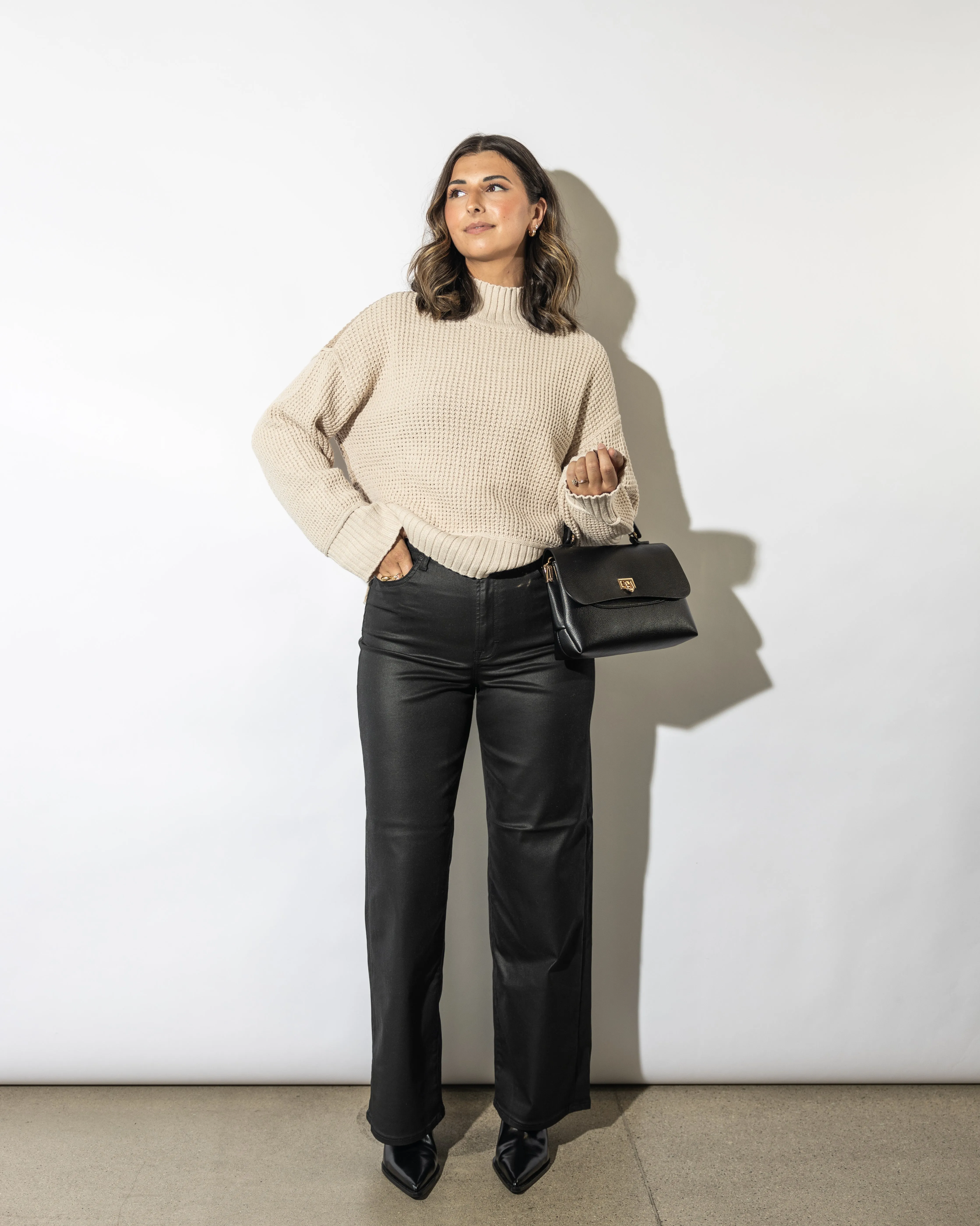Hana Two Toned Sweater