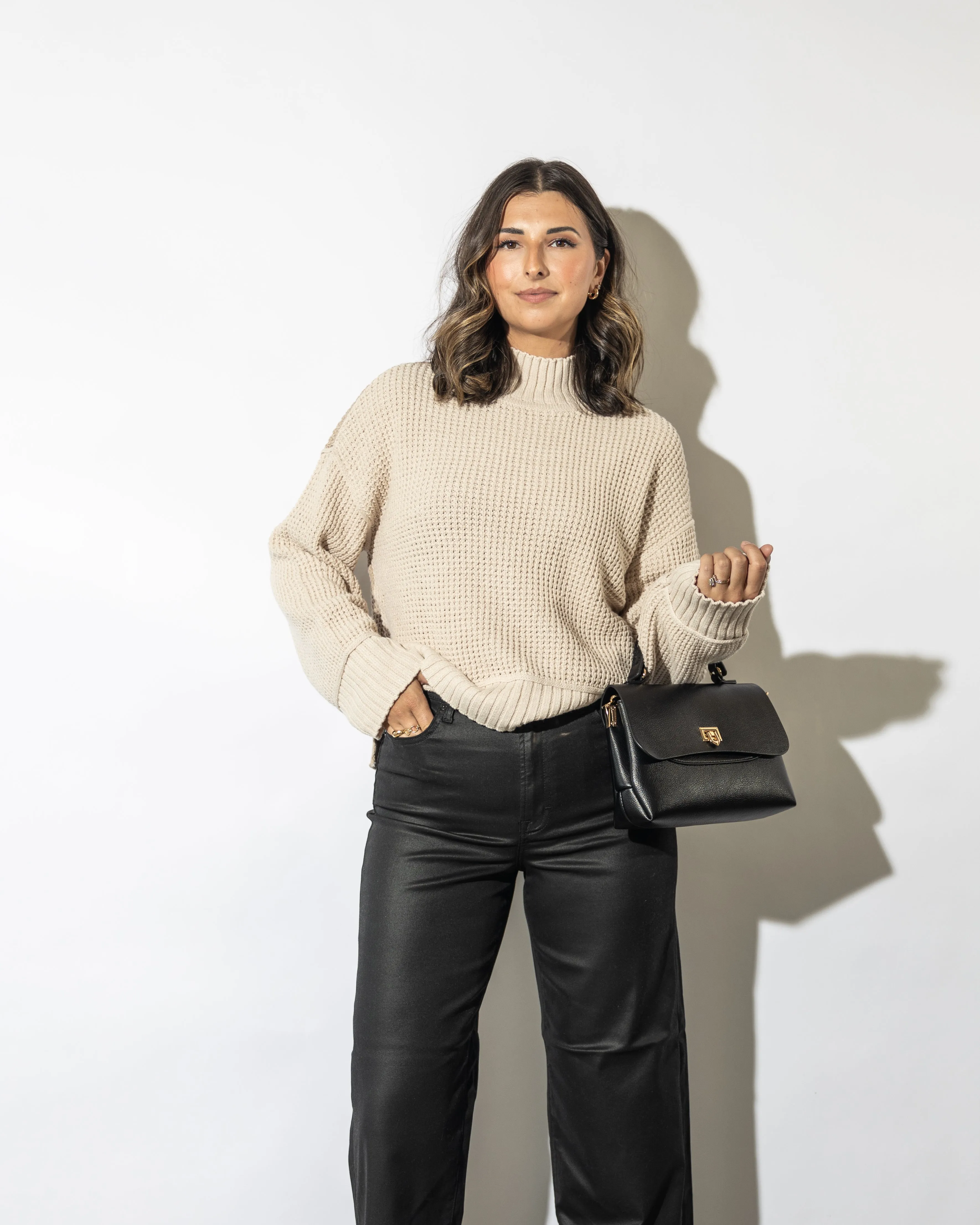 Hana Two Toned Sweater