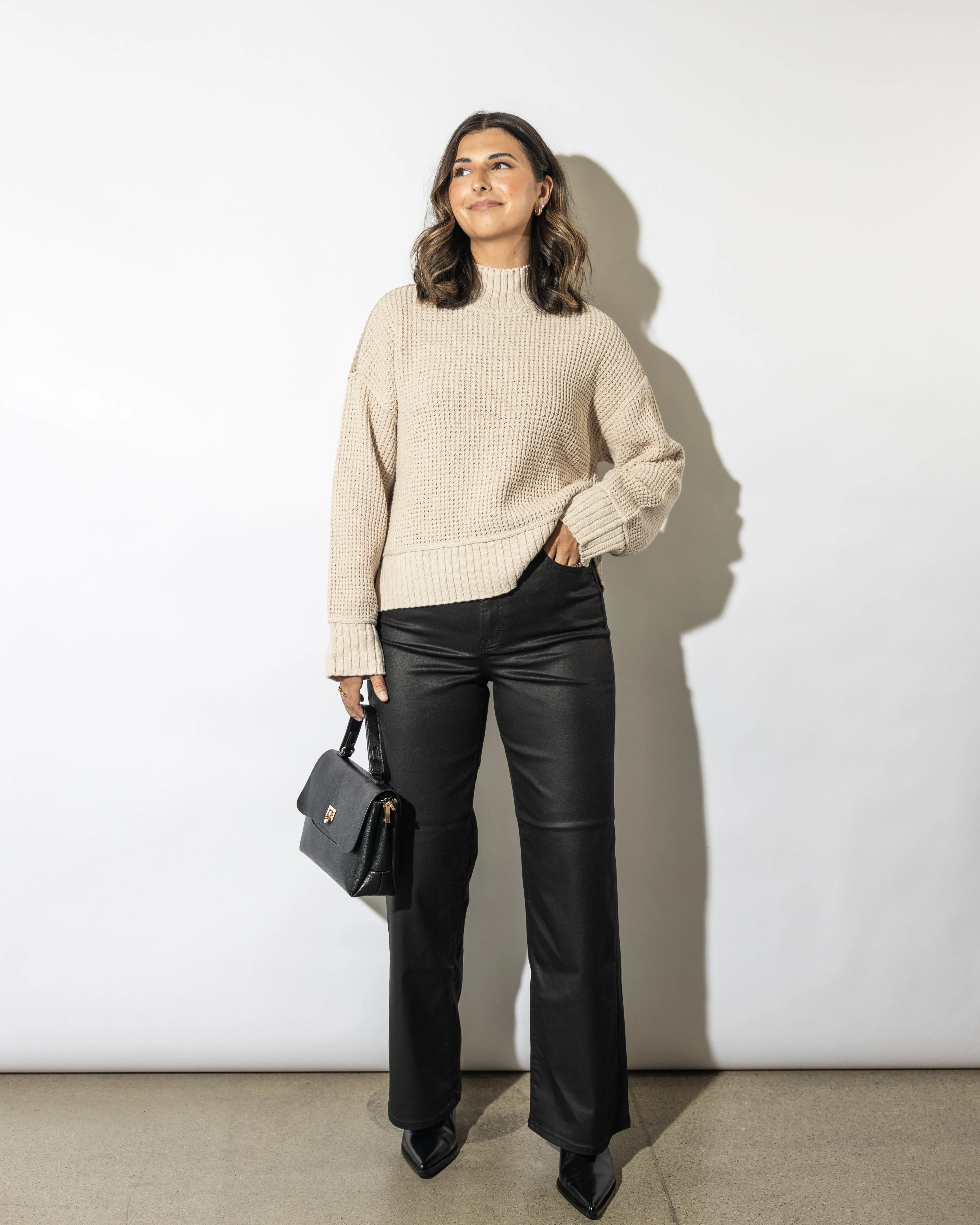 Hana Two Toned Sweater