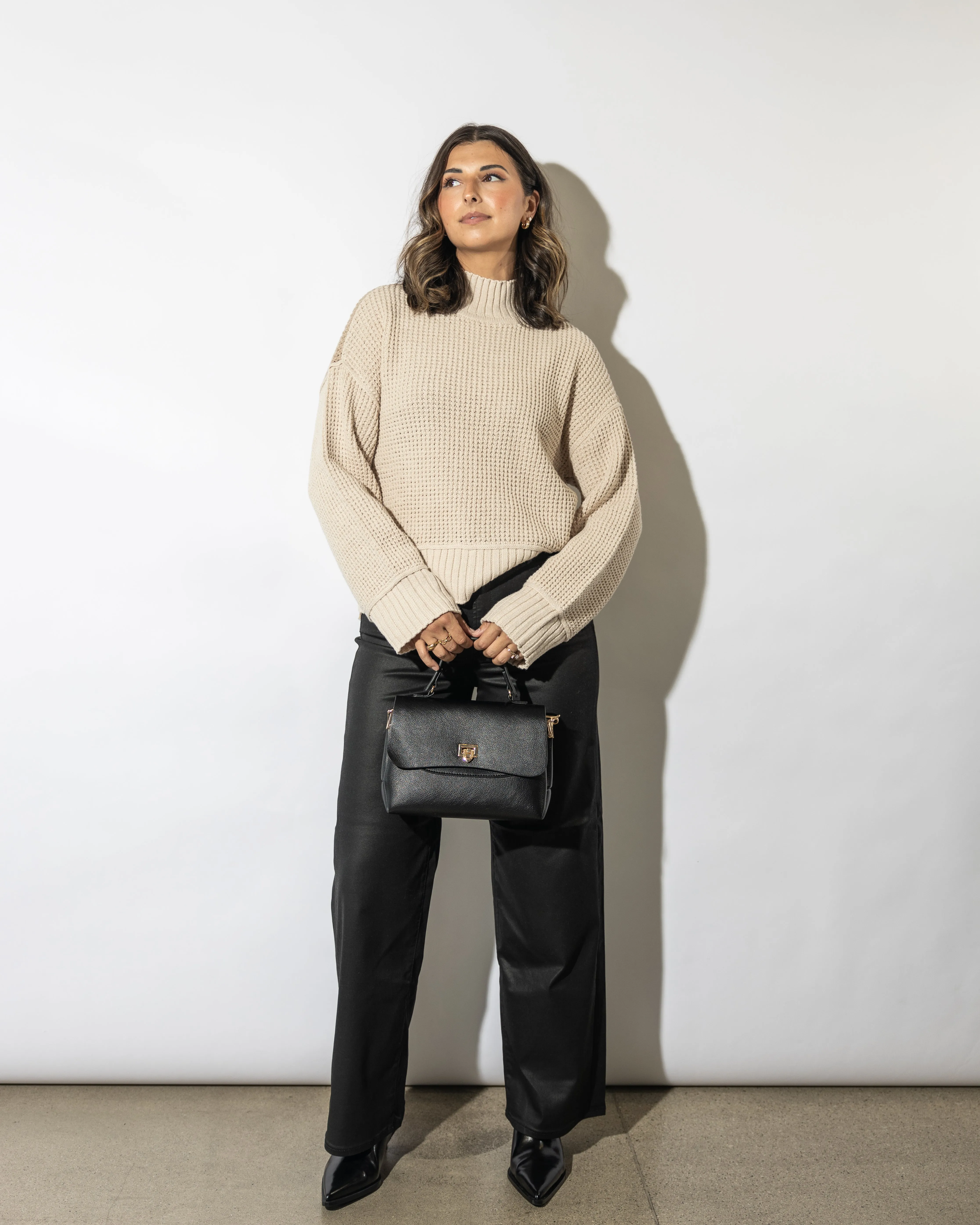 Hana Two Toned Sweater