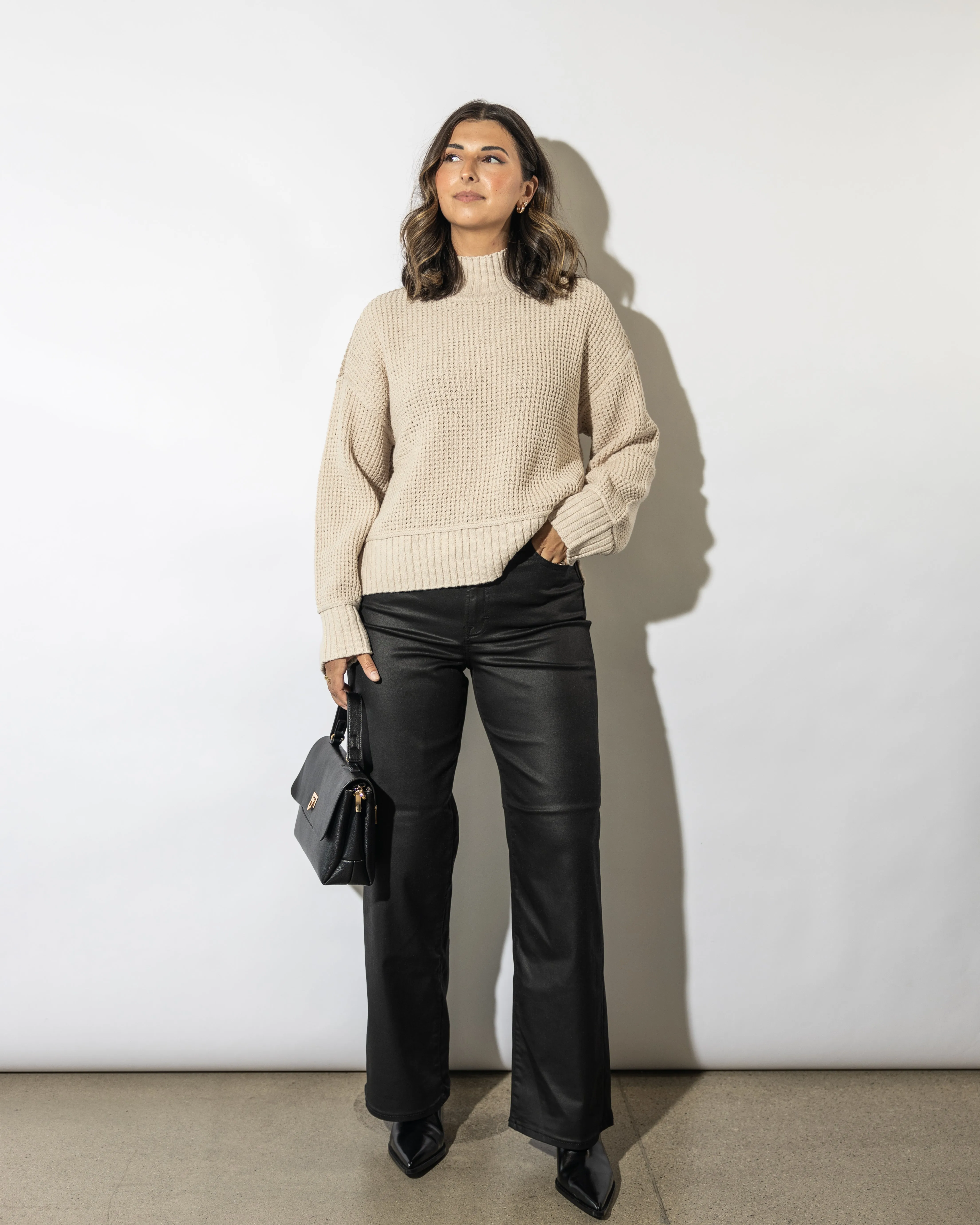 Hana Two Toned Sweater