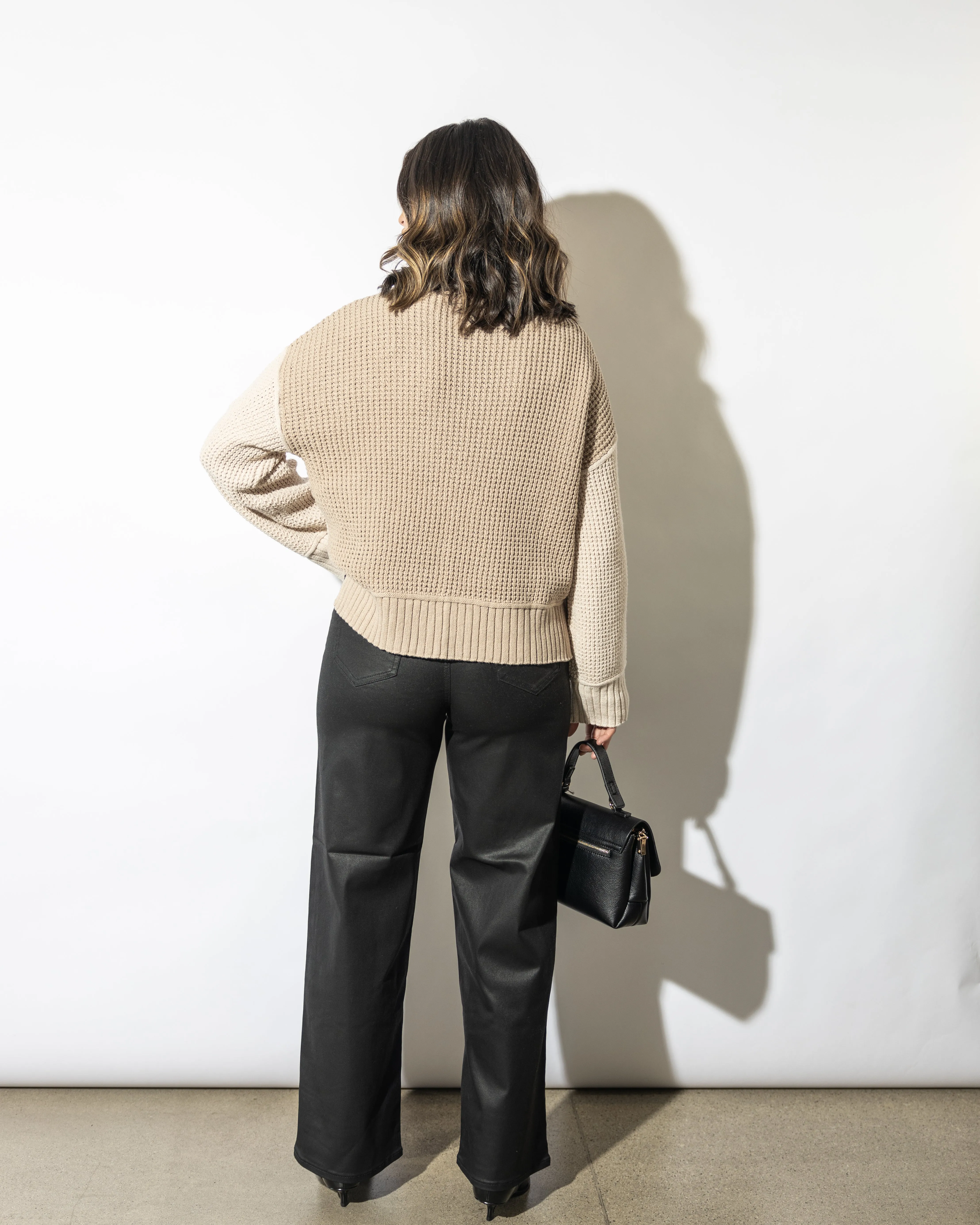Hana Two Toned Sweater