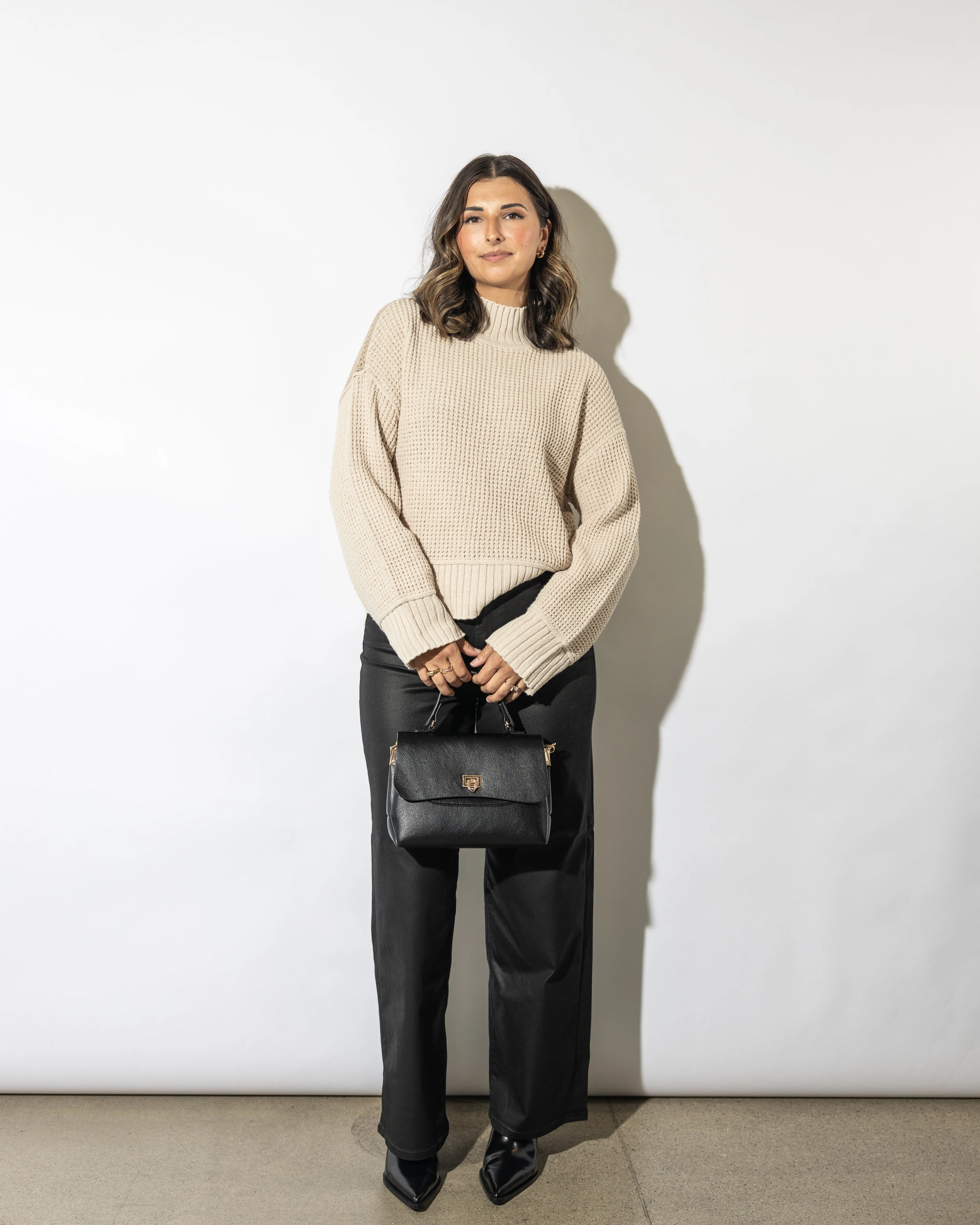 Hana Two Toned Sweater