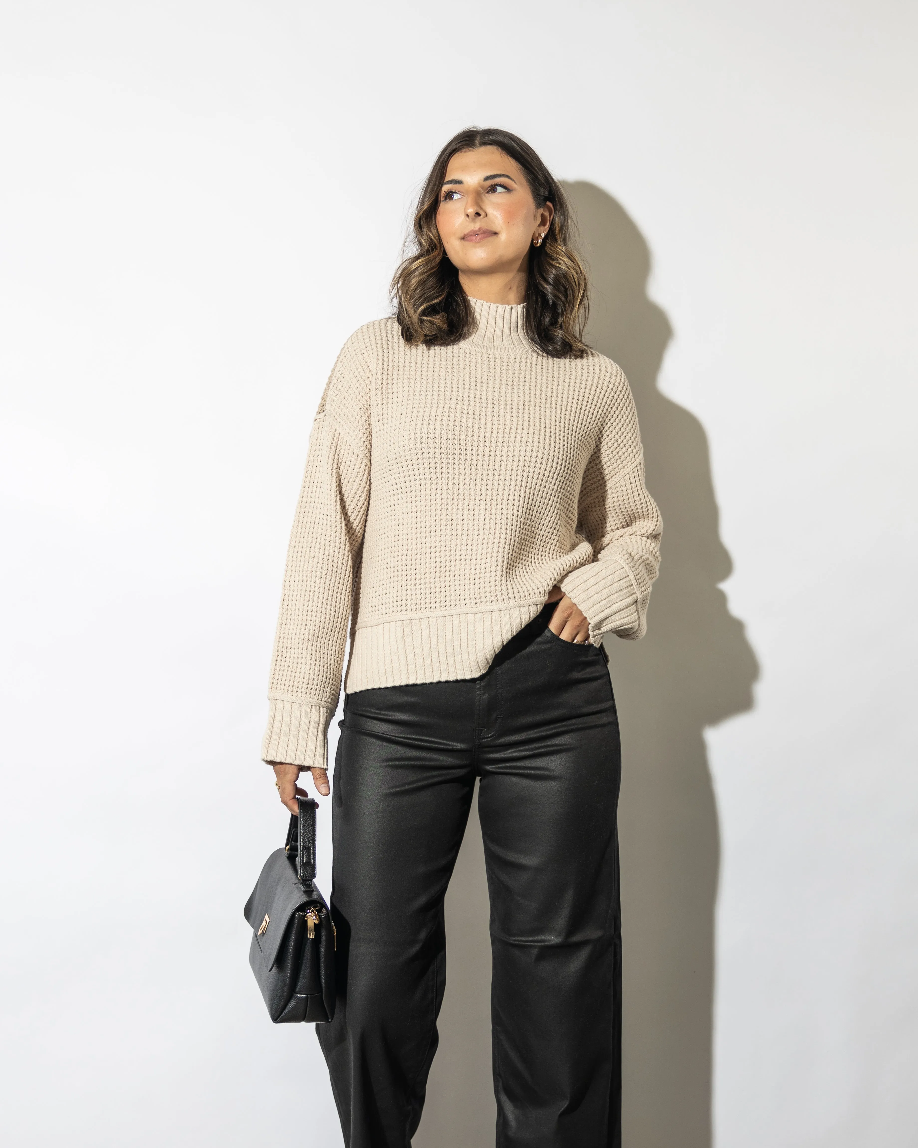 Hana Two Toned Sweater