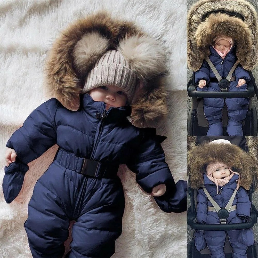 Hooded Baby Snowsuit
