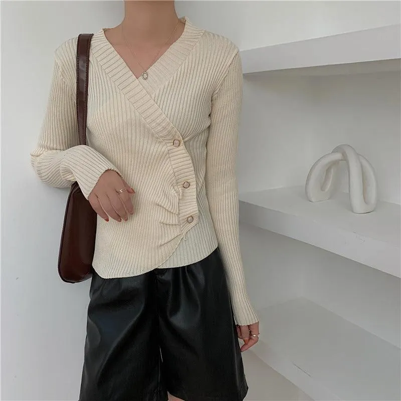 Irregular Sweaters Are Fashionable In Early Autumn With Long Sleeves