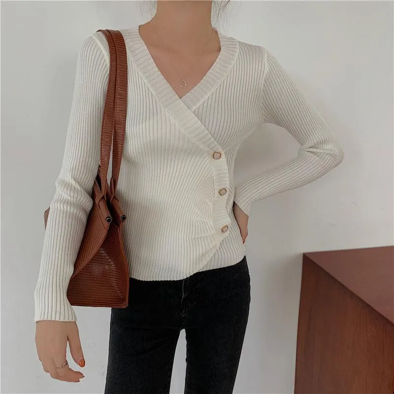 Irregular Sweaters Are Fashionable In Early Autumn With Long Sleeves