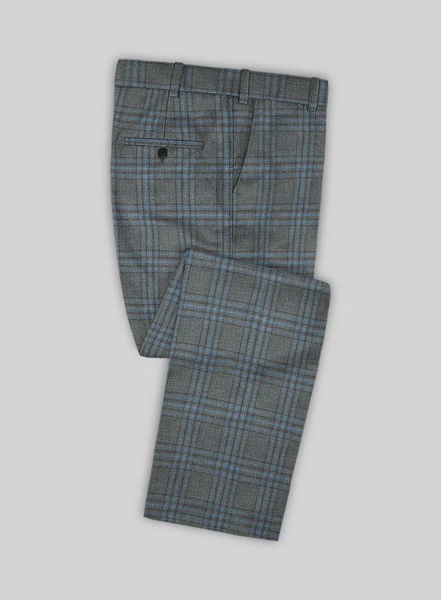 Italian Murano Livado Gray Wool Linen Silk Suit
