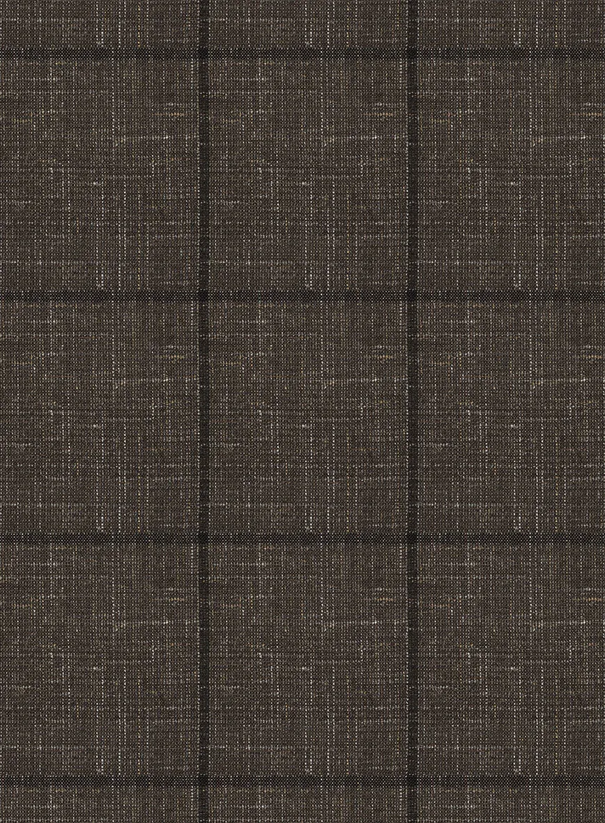Italian Murano Paleno Brown Wool Linen Suit