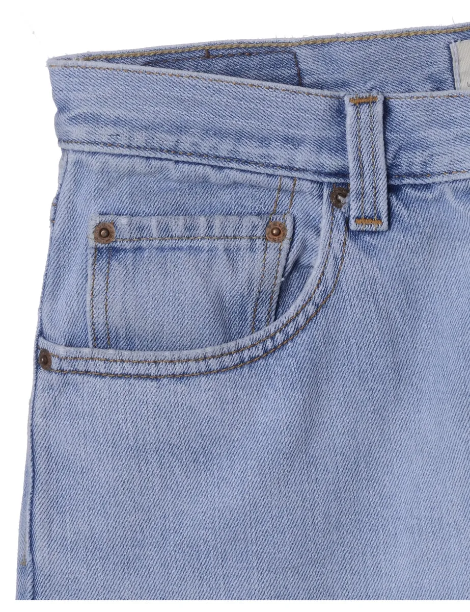Label Light Wash Cropped Jeans