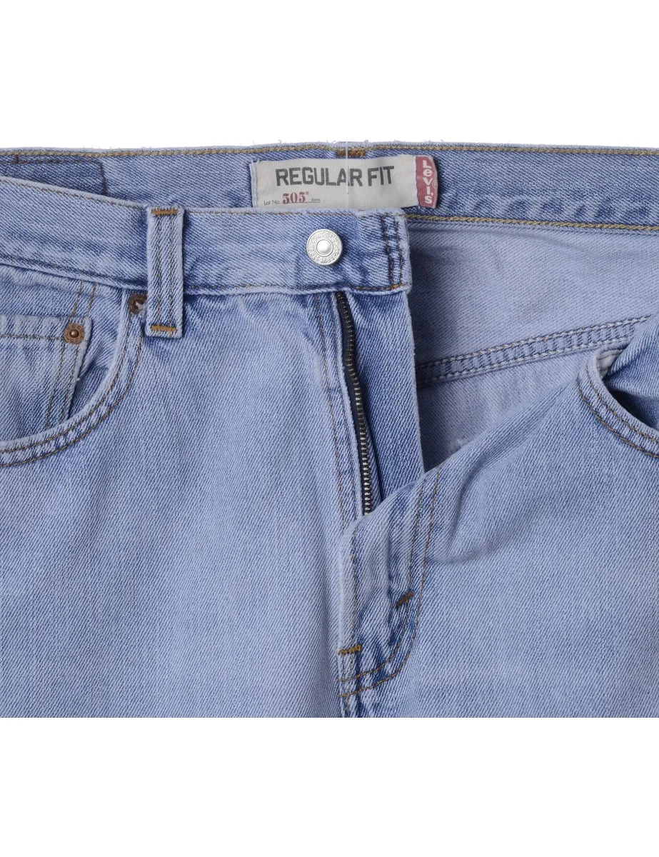 Label Light Wash Cropped Jeans