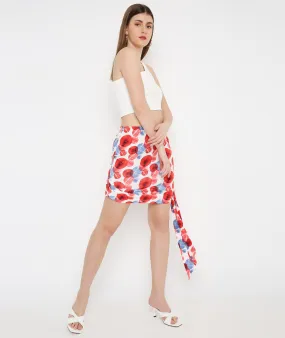 Large Circles Mid Length Knotted Skirt