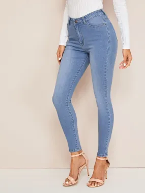 Light Wash Skinny Jeans